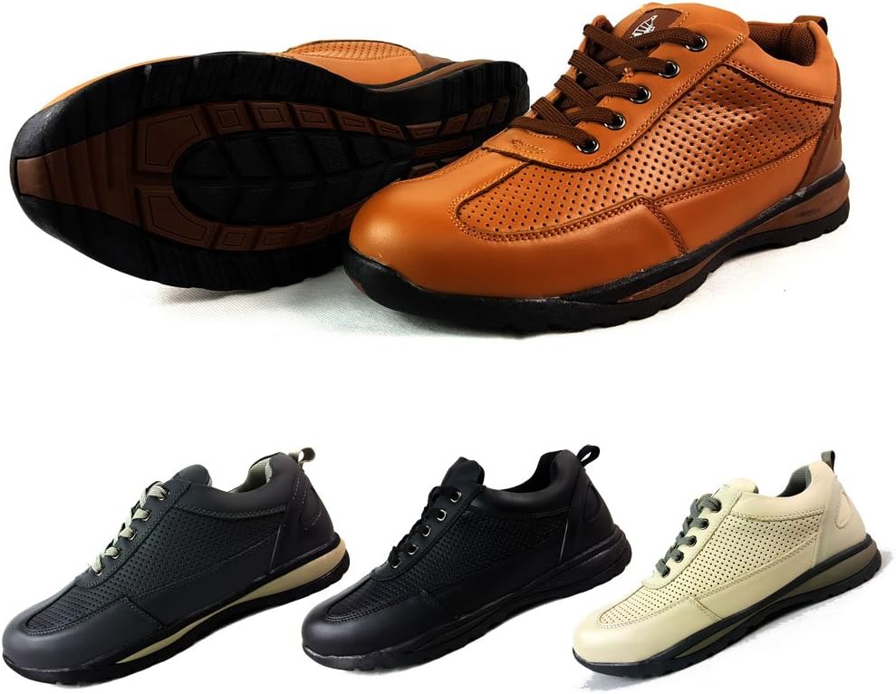 B992 Brown MENS SAFETY TRAINERS SHOES BOOTS WORK STEEL TOE CAP HIKER ANKLE UK6 / EUR 40 Amazon