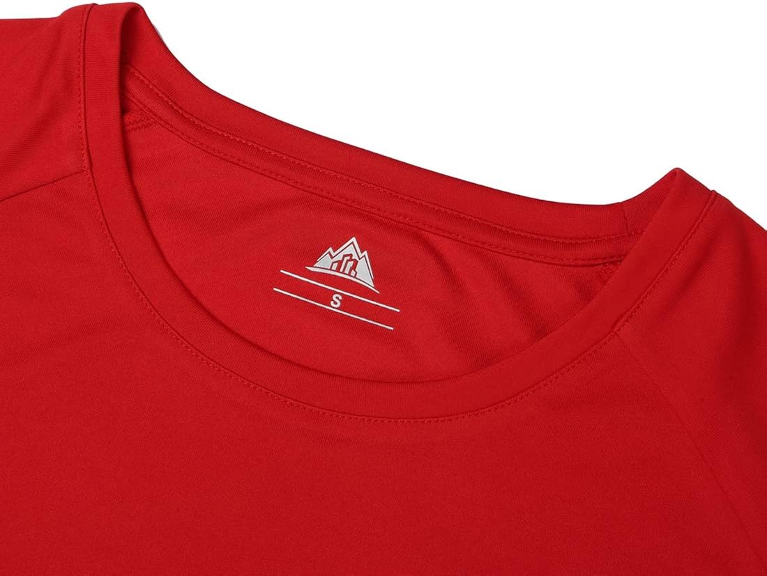 MOERDENG Men's Short Sleeve Running Shirts UPF 50+ Sun Protection SPF Quick Dry Athletic Workout T-Shirts: Clothing