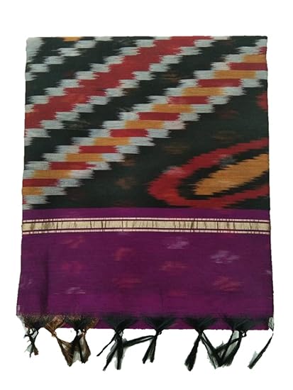 Womens Pochampalli Kota Cotton Saree With Blouse Piece