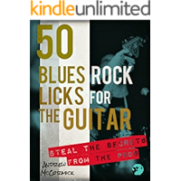50 Blues Rock Licks for the Guitar book cover