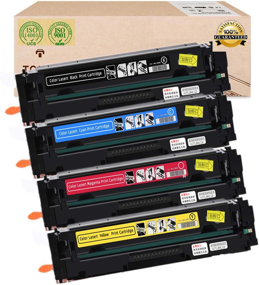 InkFenmSuitable for HP415A W2030A W2031A W2032A W2033A Toner Cartridge (Without Chip),Compatible Replace HP PRO M454NW M479FDW Color Laser Printer Toner Cartridge,4 Colors