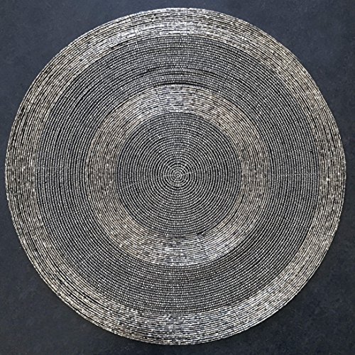 The Crosby Street Shimmer and Chic Round Silver Filigree Beaded