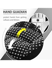 Chicmoda Guantes de gimnasio para levantamiento de pesas, para mujer, 18.0 in, muñequera, antideslizantes, deportivos, acolchados, para levantamiento de pesas, fitness y entrenamiento en cruz (1 par)