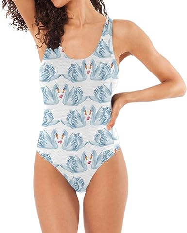 light blue one piece swimsuit