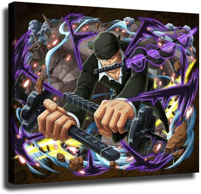 One Piece Treasure Cruise Zoro Canvas Art Poster and Wall Art Picture Print Modern Family Bedroom Decor Posters