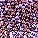 Beads Direct USA's Small Round Glass Pearls 6mm Beads Mix, 200pcs - Purple Passion Mix (mix of purples)