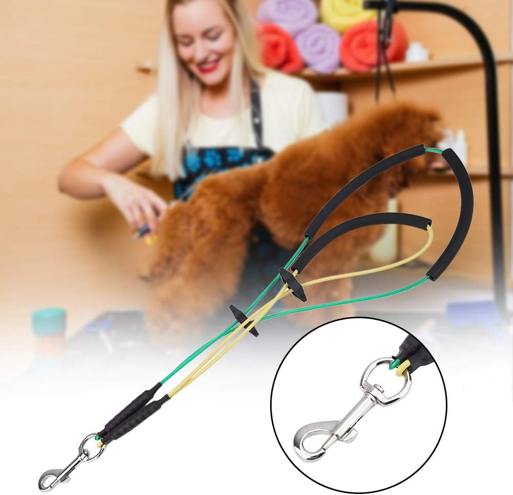 Oumefar Dog Grooming Loop Adjustable Cable Loop Clips Double Noose Ropes Dogs Cats Table Bath Tub(Small) - Image 3