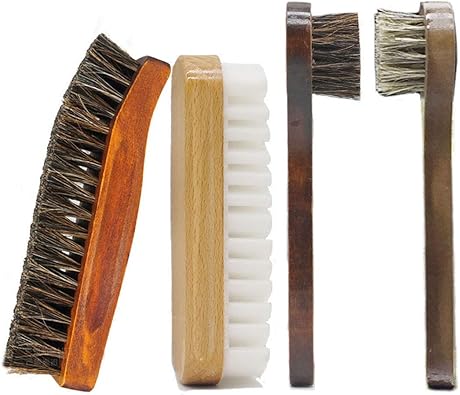 Amazon Com Horsehair Shoe Brush Set Multifunctional Shoe Cleaning