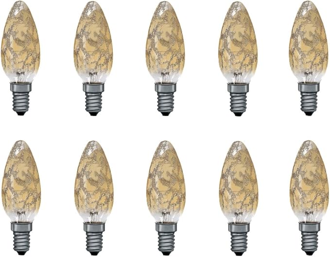 Paulmann Kerze windstoß gold 40W E14 Kerzen 40 Watt 513.47 Glühbirne Glühlampe