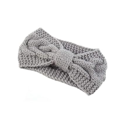 TAOtTAO Twist Bogen handmade stricken Kreuz Wolle Haarband Frauen gestrickte Stirnband häkeln Winter wärmer Lady Haarband Haa