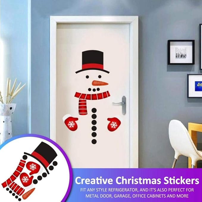 WFSM Muñeco De Nieve Imprimir Etiqueta Multipropósito Refrigerador ...