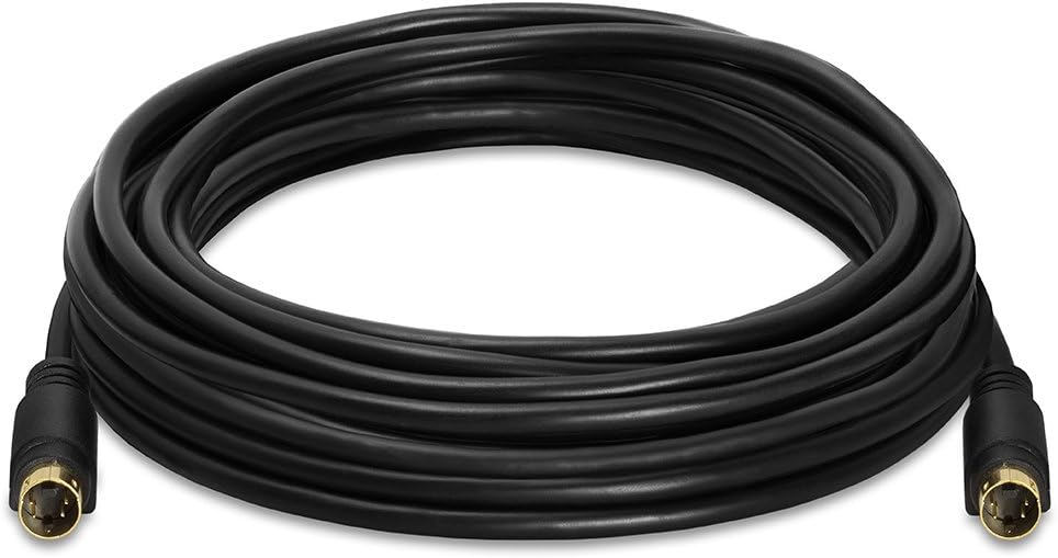 Cmple - S-Video Cable Gold-Plated (SVHS) 4-PIN SVideo Cord - 3 Feet: Electronics