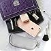 Miracos Makeup Portable Travel Face Makeup Brushes Kit with Case 5 Pcs - Synthetic Hair, White