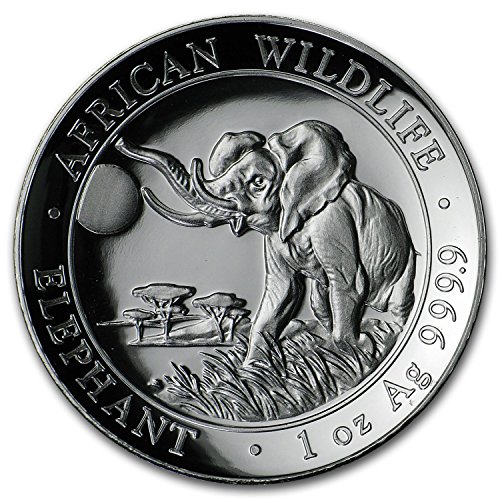2016 DE Somalia 1 oz Silver Elephant (High Relief)