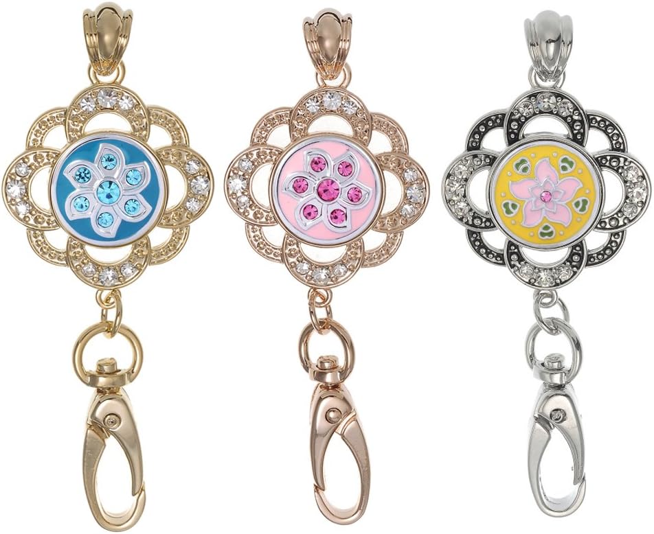 Legenstar Random Mixed 18mm Alloy Rhinestones Snap Buttons Jewelry Charms (Pack of 20)