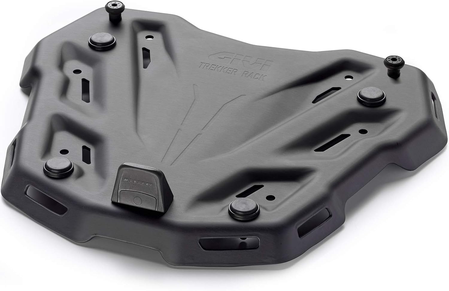 GIVI M9B universal plate in satin and anodised aluminium in black
