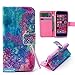 iPhone 5C Case,iPhone 5C Case,By Caseland[Colorful Pattern] Wallet Flip PU Leather Fashion Design Case For iPhone 5C-Painting