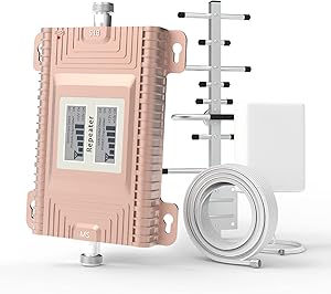 Goboost Cell Phone Signal Booster for Home and Office, GSM 3G 4G LTE Band 2 and Band 5 850/1900MHz Cell Signal Booster Amplifier Repeater Boost Voice+Data for Verizon AT&T T-Mobile | FCC Approved