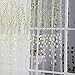 Norbi Fresh Floral Print Tulle Voile Door Window Rom Curtain Drape Panel Sheer Scarf Valances (Green)