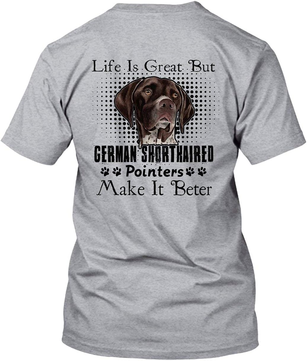 BigTees German Shorthaired Pointer T Shirt, Short Sleeve Shirt Design