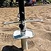 Beach Umbrella Sand Anchor Metal & Beach Bag - by USA Sand Anchors -Best For Spike,Base,Sand Grabber,Stand,Tommy Bahama Umbrellas-Twist In Ground- #1 Rated Best Sand Screw