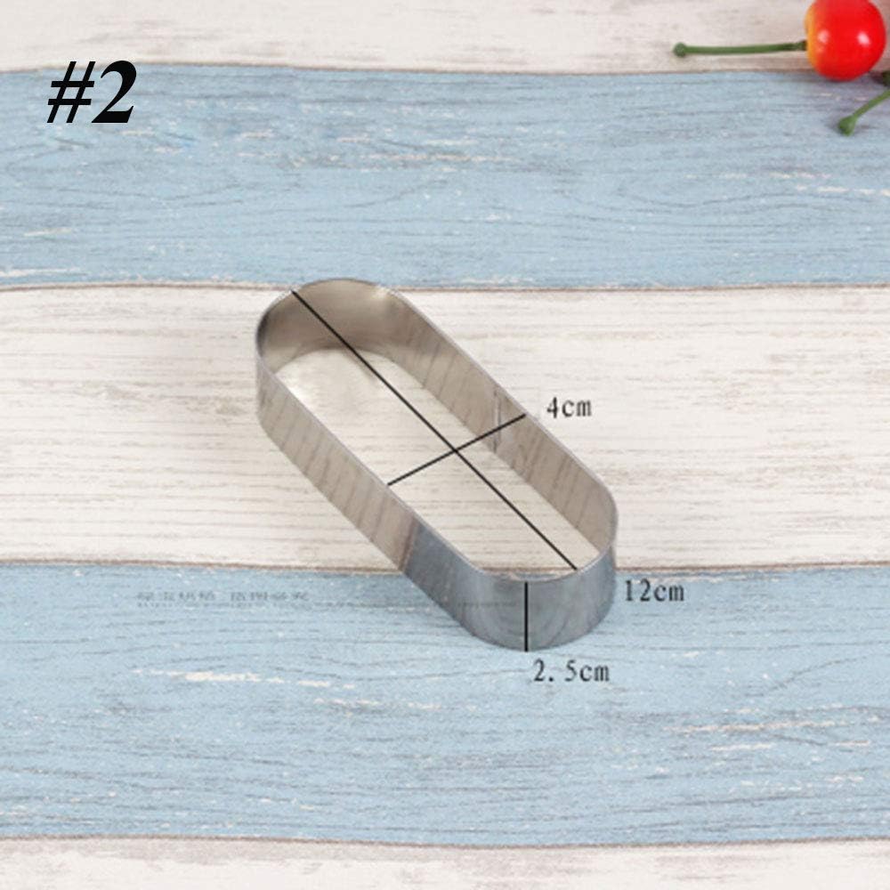 Stainless Steel Mini Long Oval Cake Mousse Ring Mold Metal Baking Tiramisu (2)
