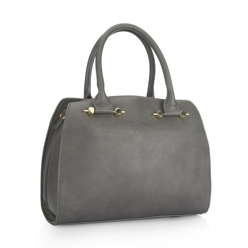 caprese women's satchel (dark grey)