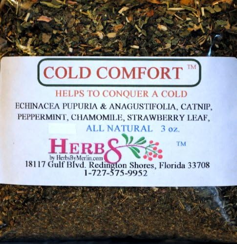 Herbs By Merlin Cold Comfort- (Sinus Congestion Immunity Boost) Organic Loose Leaf Tea 3 oz