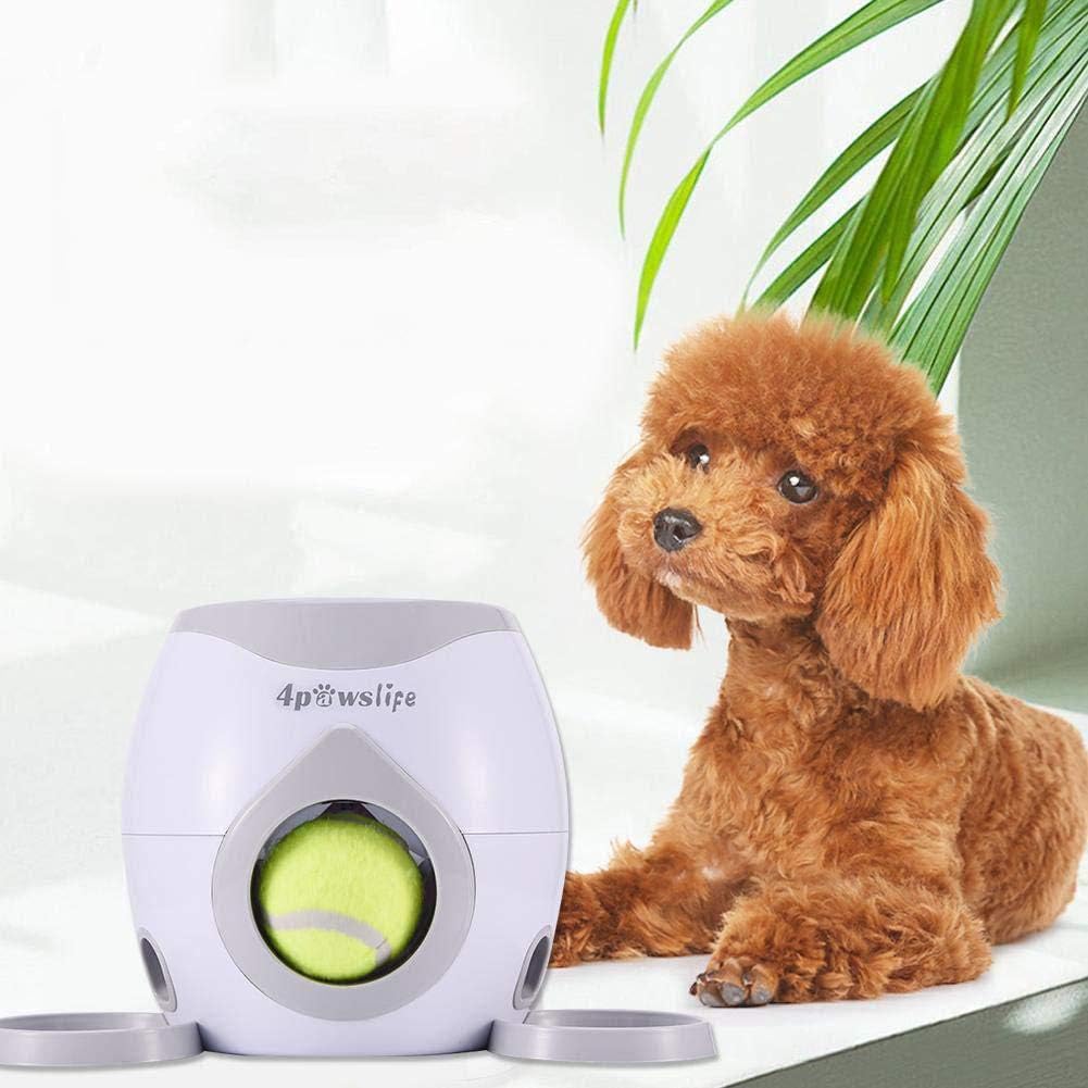 Interactive Training Toy,Dog Feeder, Dog Ball Fetch and Interactive Food Reward Dispenser,Treat Toy Tennis Ball Reward Machine for Dogs, Interactive Dog Toys（NOT A Launcher）