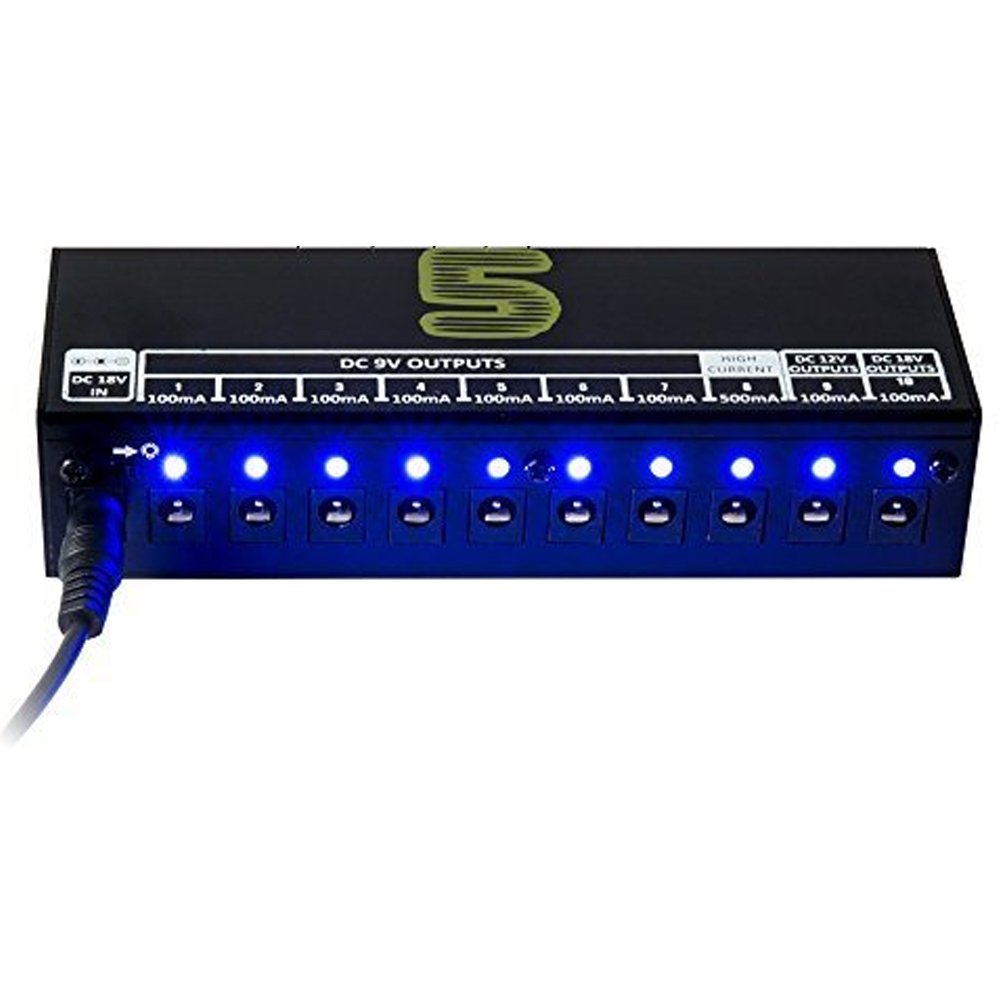 AGPtek® 10 Isolated Output 9V 12V 18V Guitar Pedal Board Power Supply Effect...
