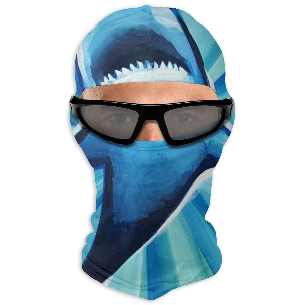 Shark Warmer Windproof UV Protection Neck Gaiter Scarf Bandana Face Mask