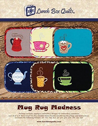 Mug Rug Madness Pattern, Small, Beige