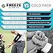 FreezeSleeve Ice and Heat Therapy Sleeve | Reusable Ice Pack Flexible Gel Compression Sleeve for Pain Relief and Recovery of Elbow Knee Ankle Leg Wrist Injuries | Black Small Medium