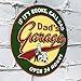 Imports Dad's Garage Open 24 Hours Metal Sign