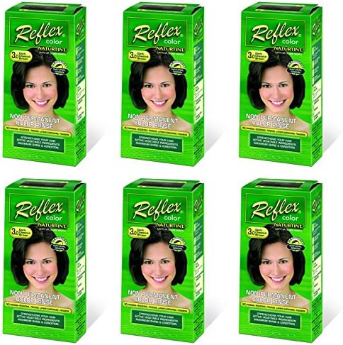 (6 PACK) - Naturtint Non Permanent Reflex - 3.0 Dark Chestnut Brown | 90ml | 6 PACK - SUPER SAVER