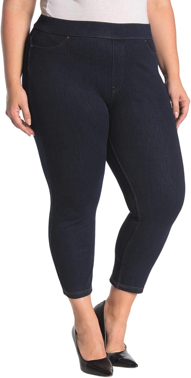hue original denim capri leggings