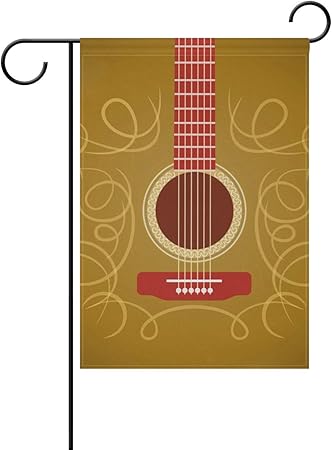 Amazon Com Cute Funny Guitar Garden Flag Home Yard Outdoor