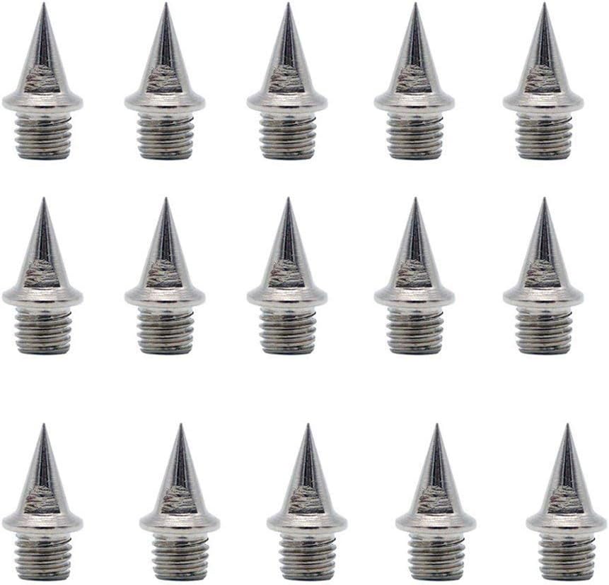 100 Pieces 3/8 inch Stainless Steel Track and Cross Country Spikes, Silver Color