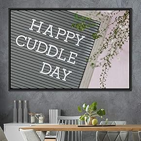 signwin Framed Canvas Wall Art Word Panels 3D...