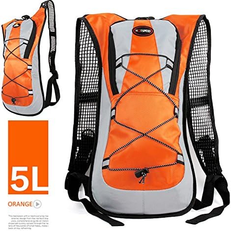 Awon AW168281 Hydration Pack Water Rucksack Backpack Bladder Bag Cycling Bicycle Bike/Hiking Climbing Outdoor Sports Pouch (Orange)