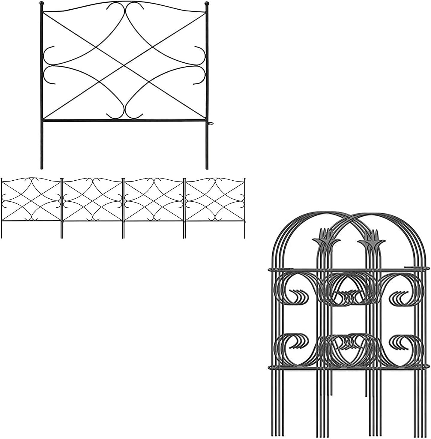 Amagabeli Decorative Garden Fence 24in x 10ft Bundle Garden Fence 24inx10ft