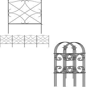 Amagabeli Decorative Garden Fence 24in x 10ft Bundle Garden Fence 24inx10ft