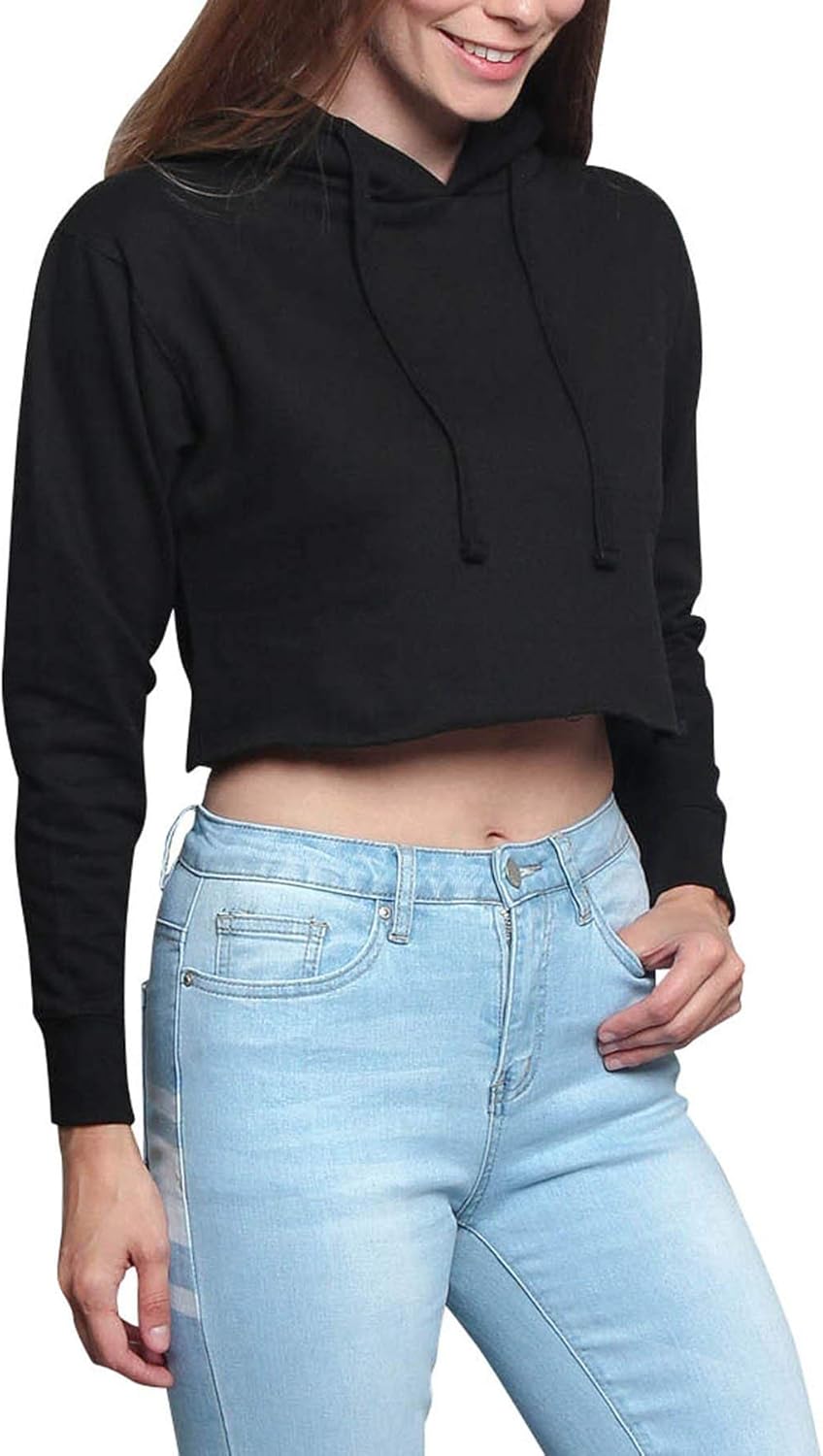 crop top hoodie with jeans