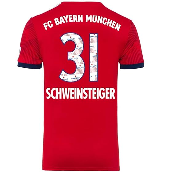 Bayern München Home Danke Bastian Schweinsteiger 31 Trikot 2018 2019