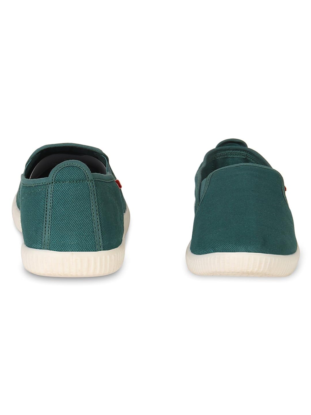 secntra plus safari green casual shoes