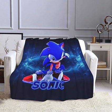 Amazon Tfuovobuny Sonic The Hedgehog マイクロフリースブランケット 大人と子供用 スーパーソフト 軽量 暖かいベッド ブランケット オールシーズン 豪華な装飾ブランケット 60 X 50インチ ブランケット 毛布 オンライン通販