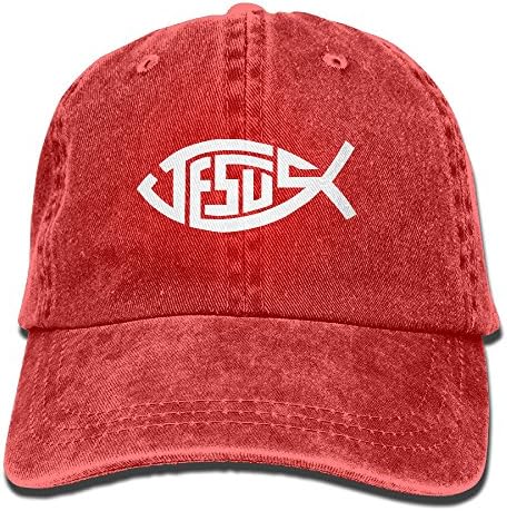 Jesus Fish GOD Symbol Christian Ichthys Unisex Ajustable Baseball Cap Jeans Hats