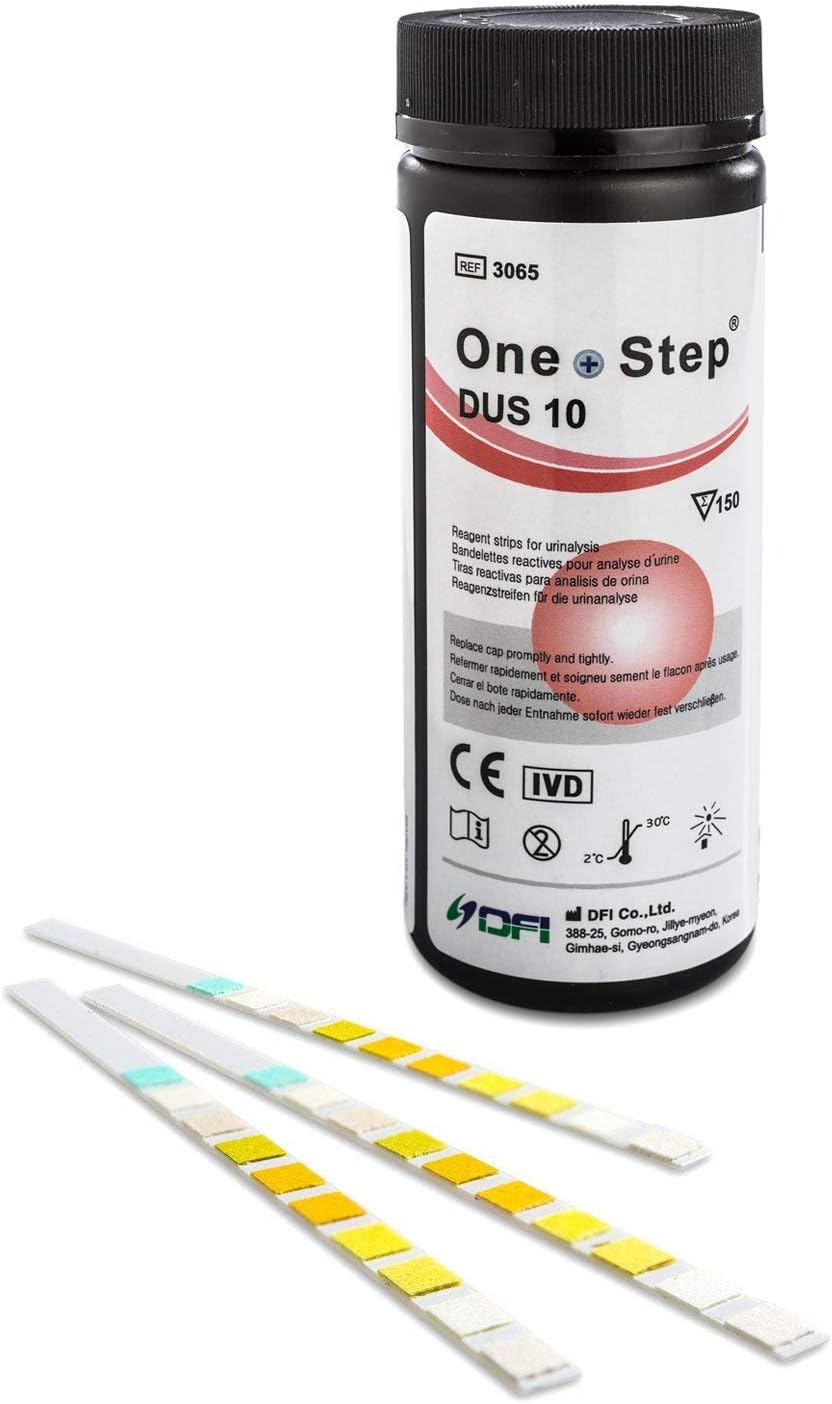 Urine Dipsticks 10 Parameter Test Strips Testing UTI Infection, Ketone, Glucose, Blood, Protein (150 Tests per Tub) - Image 3