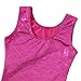 DAXIANG One-piece Leotard Mermaid Rainbow Colourful Gymnastics Biketard Shortall for Little Girls,Rose,110(4-5Y)