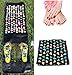 Lolicute Foot Massage Stone Mat，Reflexology Walk Stone Foot Leg Pain Relieve Relief Walk Massager Mat,Acupoint Mat for Acupressure Relaxes The Nerve Ache Ease Tiredness of The Muscle（68.89in*13.8in